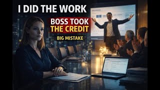 My Boss Stole My Work Credit — I Let the Proof Destroy Him