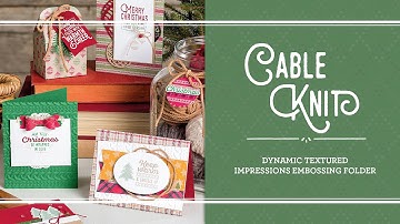 Cable Knit Dynamic Textured Impressions Embossing Folder by Stampin’ Up!