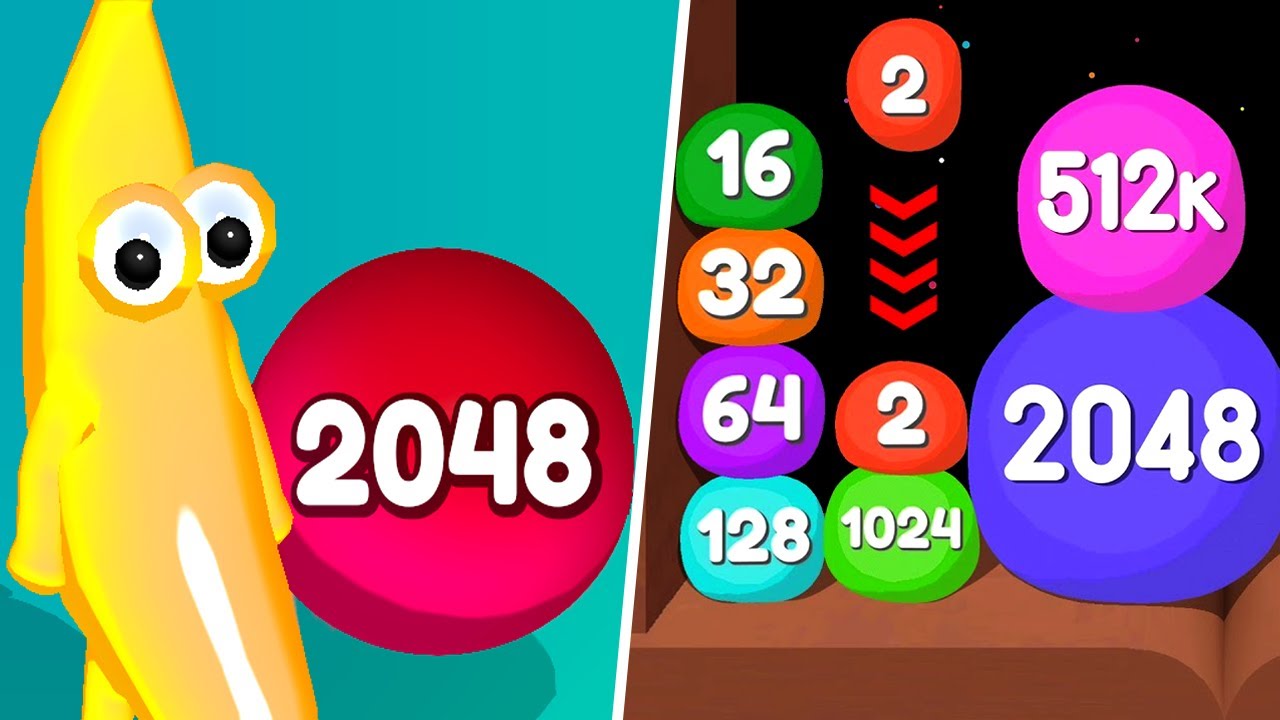 Jelly man 2048 vs Jelly Drops 2048 - Max Level Gameplay (Part 1)