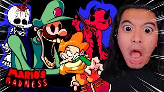 VI TODAS LAS ANIMACIONES DE MUERTE DE MARIO MADNESS V2 Y SON UNA LOCURA