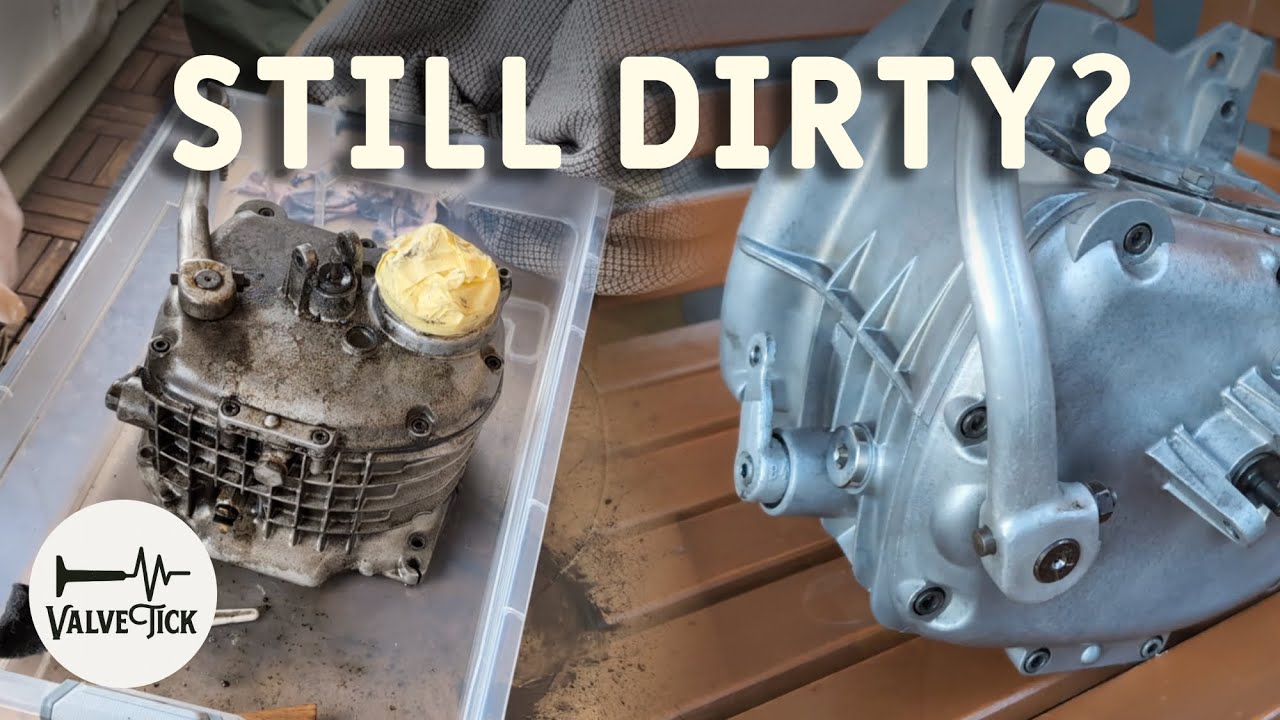 Пытаемся почистить коробку передач… но окисление никак не удаляется – Реставрация балкона BMW R45...