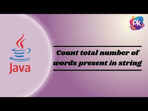 Count total number of words present in string#java #javaprogramming # ...