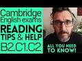 HOW TO PASS READING - CAMBRIDGE ENGLISH EXAM TIPS | B2 FIRST C1 ADVANCED C2 PROFICIENCY. FCE CAE CPE