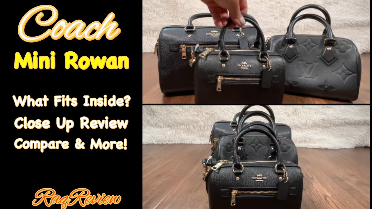 coach mini rowan black