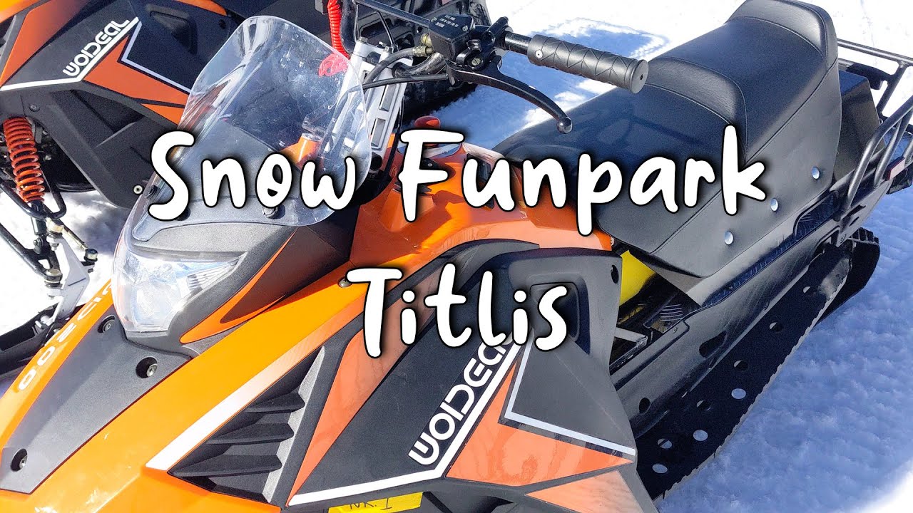 SnowXPark Engelberg Titlis: Riding an electric snowmobil