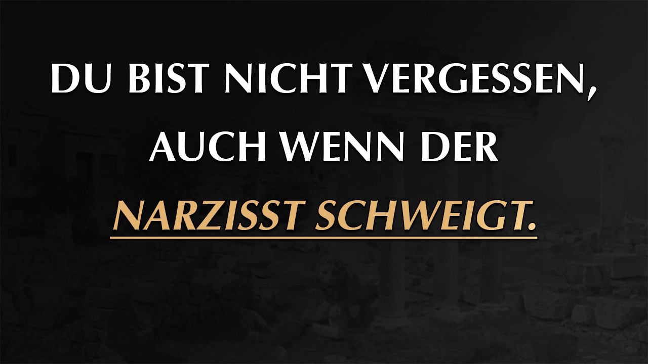 Auch wenn der Narzisst schweigt – du bist nicht aus seinem Kopf verschwunden | Narzissmus