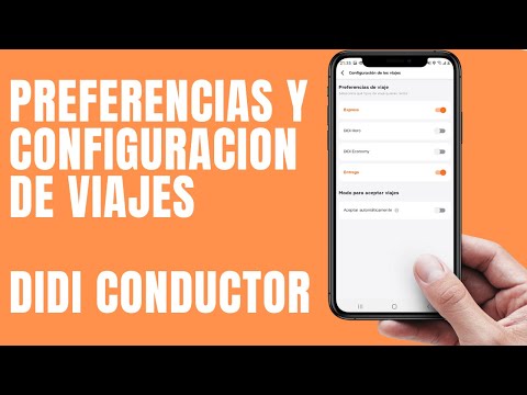 Didi Conductor | como funcionan las preferencias o la configuración de VIAJES