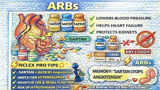 ARBs Explained | Mechanism, Uses, Side Effects | NCLEX Must-Know Cardiac Drug