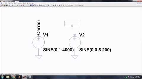 Amplitude modulation mathematical LT spice Simulation