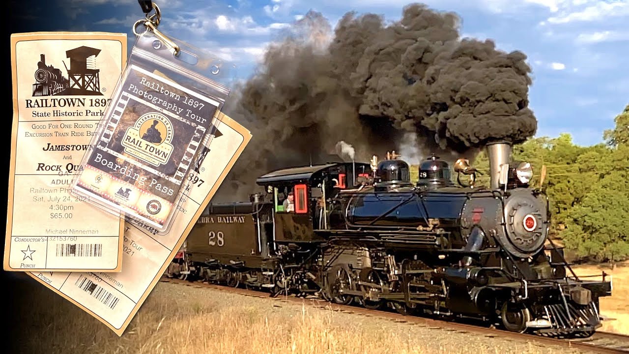 Steam Train Railtown 1897 Photographer's Special | Sierra No 28 - YouTube