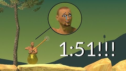 Getting Over it Speedrun in 1:51 (personal best)