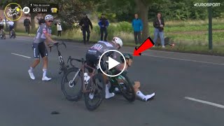 jasper Philipsen crash | tour the France stage 3 crash |  jasper Philipsen tour the France stage 3