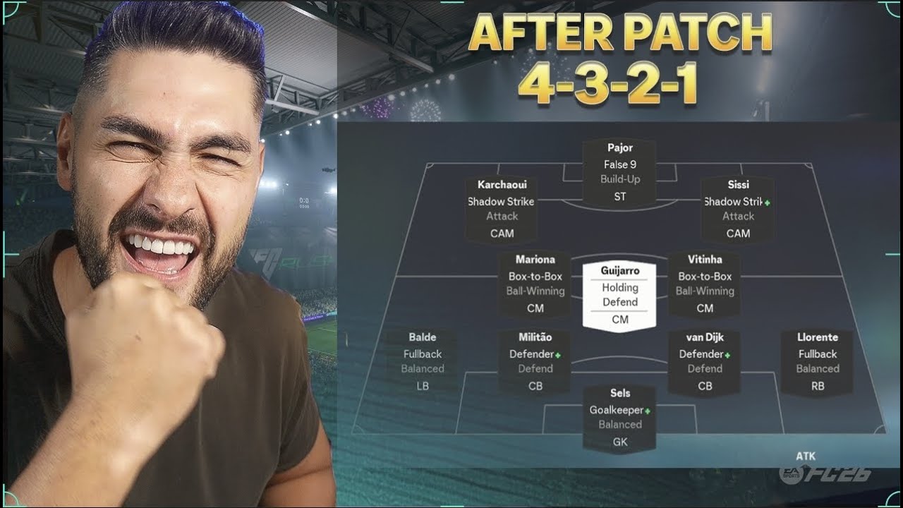 НОВАЯ ТАКТИКА 4-3-2-1 ПОСЛЕ ОБНОВЛЕНИЯ FC 26 🚀 ИЗМЕНЕННАЯ МЕТА-НАСТРОЙКА ДЛЯ ЭЛИТНОГО ДИЗИЛИЯ! 🔥