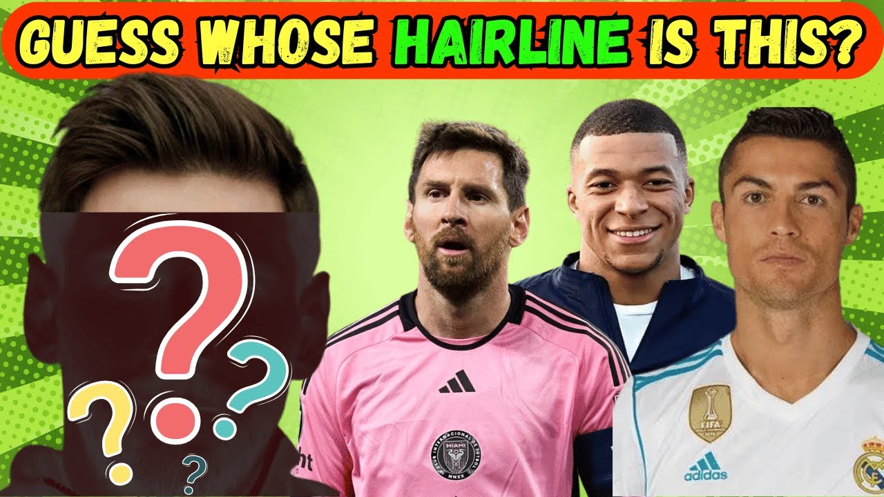 ⚽ Guess The Football Player By Hair ✂️ | FootBall Quiz | Soccer Quiz