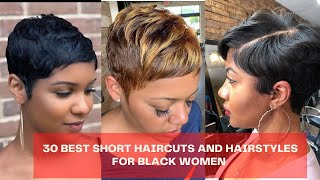 30 Best Short Haircuts and Hairstyles for Black Women in 2023 screenshot 4