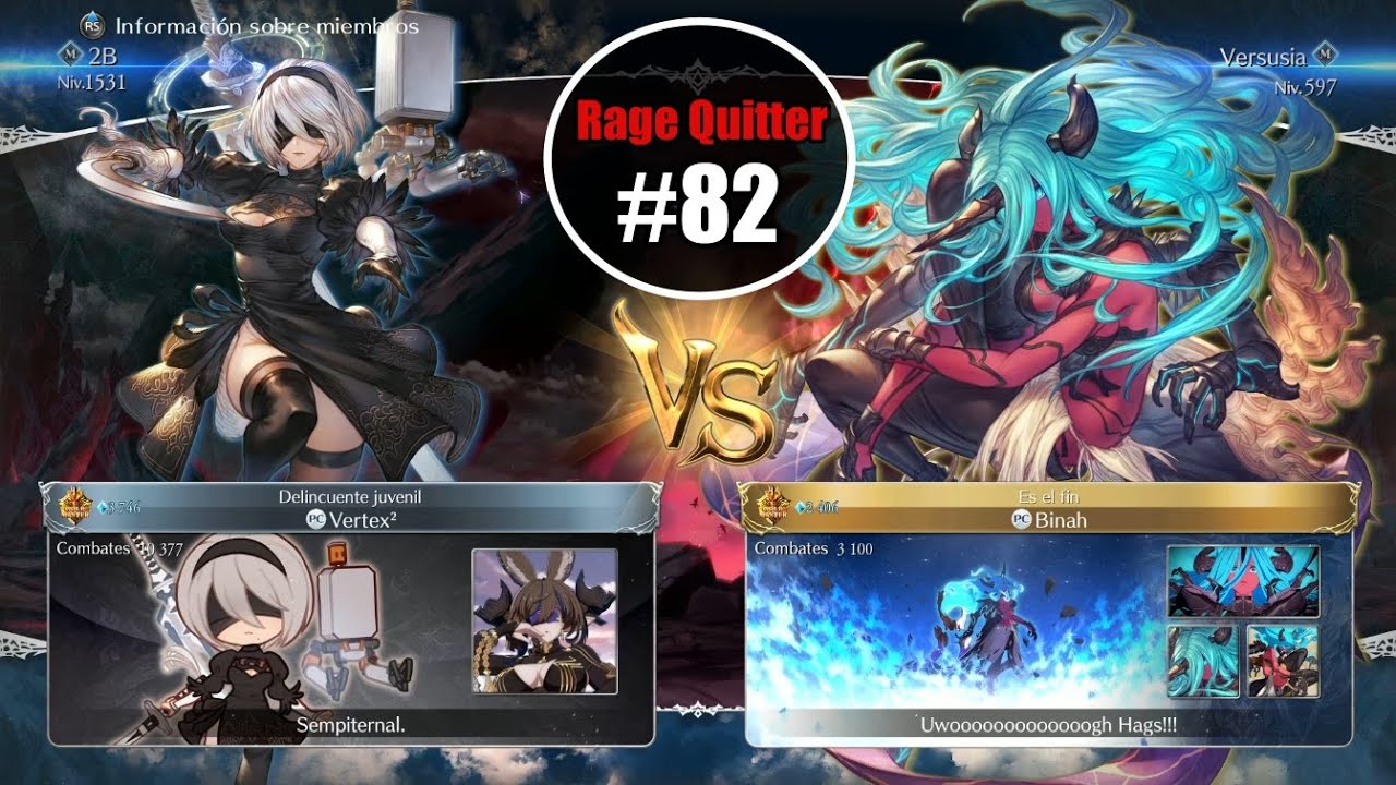 RAGE QUITTER #82  / Ranked Match - Granblue Fantasy Versus Rising