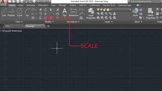 AUTOCAD 2019 : HOW TO USE SCALE COMMAND