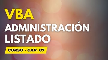 Curso Práctico Excel VBA: Cap. 7 - Listbox I