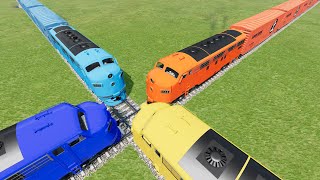 Crazy High Speed Train Crashes #62 - Beamng drive | Dancing Cars