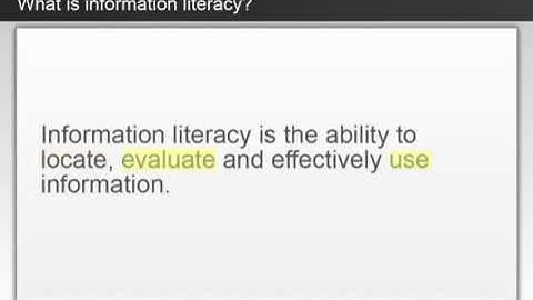 Introduction to Information literacy