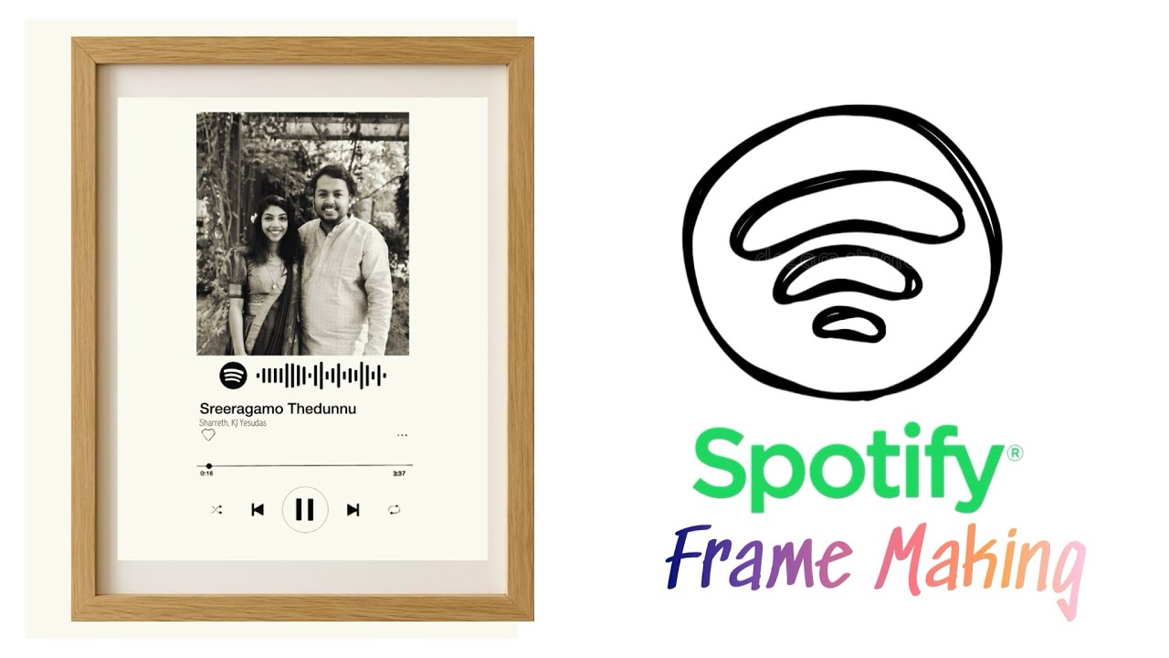 Spotify Frame Making | Wedding Anniversary Gift | Birthday Gift | DIY