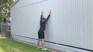 Wall prisoner squat