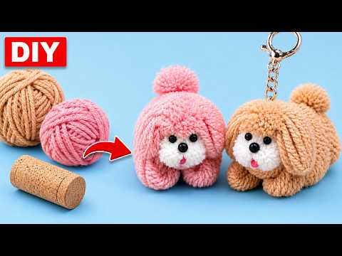 NEW Way to Make the Cutest Yarn Puppy Ever 🐶 (Better Than Before!)