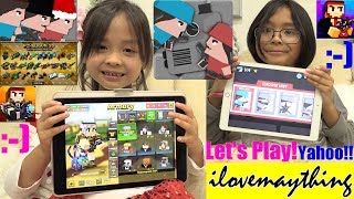 Video Game Night! Apps Game! Playing Clone Armies and Pixel Gun 3D Apps Games with Hulyan and Maya screenshot 5