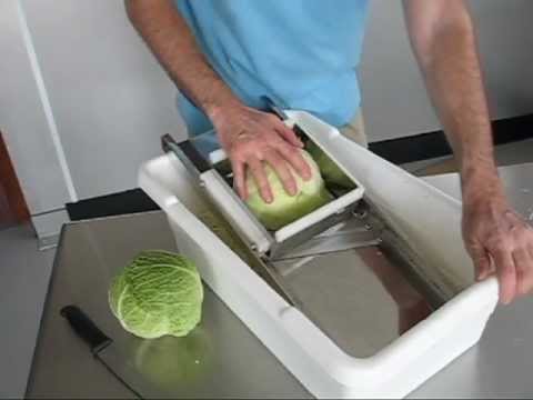 Cabbage Shredder Product Demonstration - YouTube