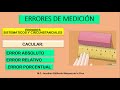 ERRORES DE MEDICIÓN