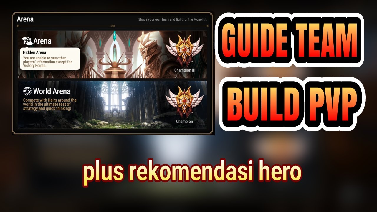 [Epic Seven INDO] GUIDE TEAM BUILD PVP - YouTube