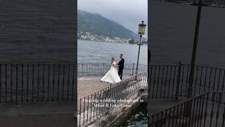 Amazing wedding photoshoot in #milan and #lakecomoitaly