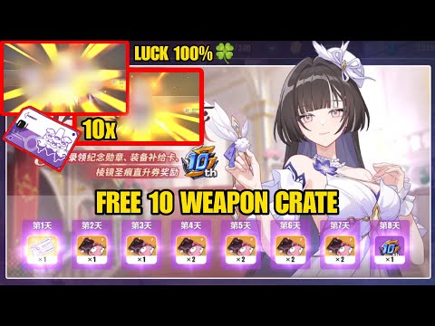 Honkai Impact 3 v 9.0 - FREE 10 WEAPON CRATE + LUCK DORM CRATE