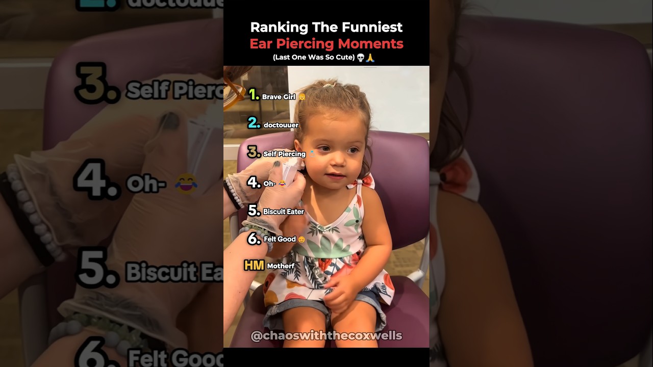 Ranking The Funniest Ear Piercing Moments (Kid Edition)