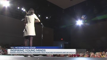 Rising violin star teaches students the art of music