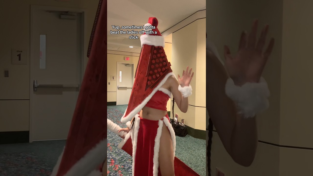 or a REALLY big sword /j #pyramidhead #christmas #cosplay