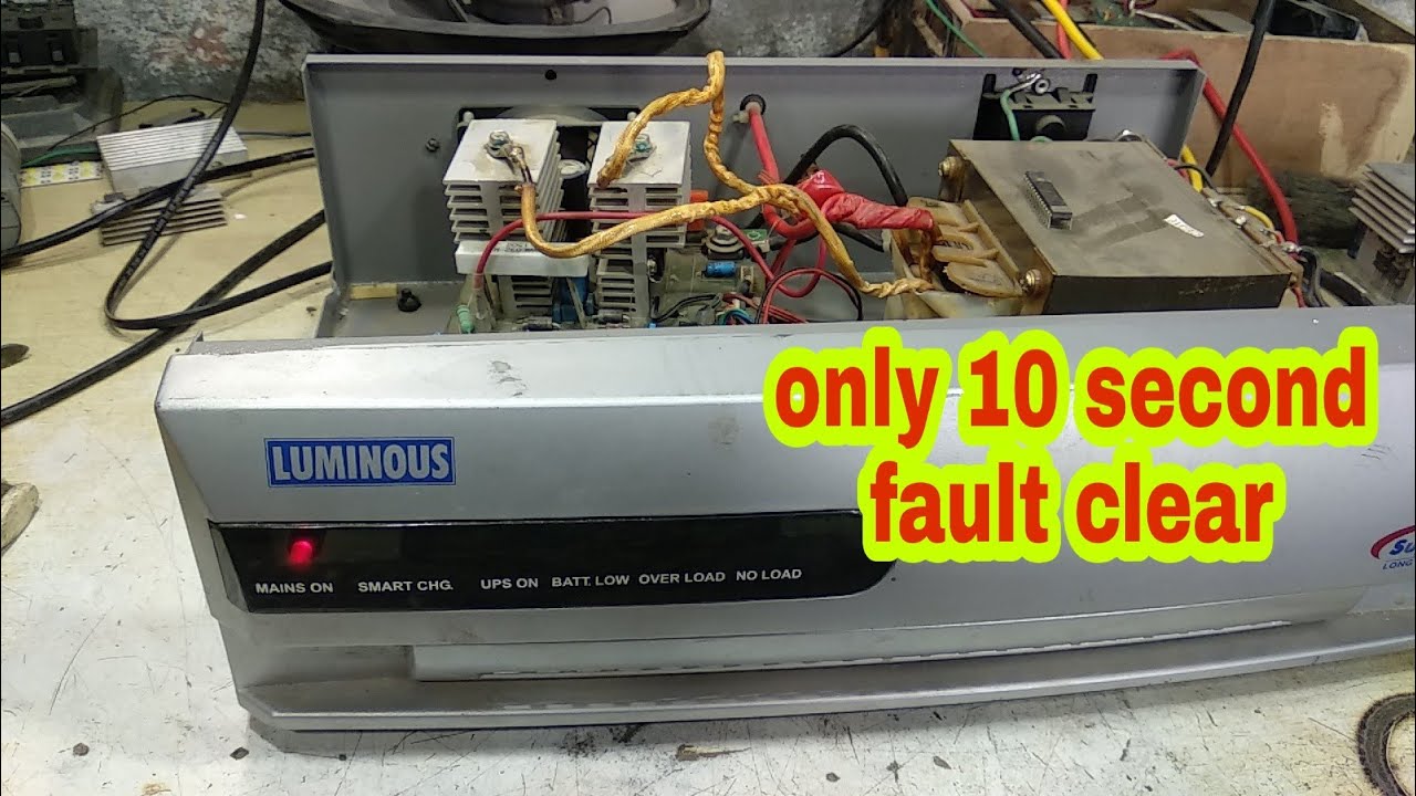 Luminous 800va supreme, backup mode Inverter dead 172/173 bord - YouTube