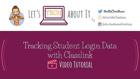 Tracking Student Login Data in Classlink