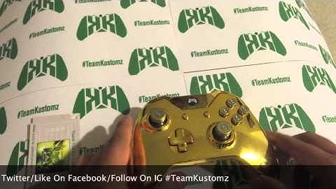 Gold Chrome Xbox One w/ Bullets EXCLUSIVE Chevy Woods Kustom Kontroller