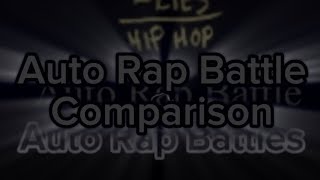 Auto Rap Battle Comparison {Video by CiCi Roblox}