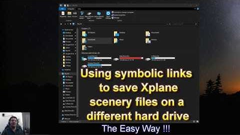 Using symbolic links for X-plane custom scenery