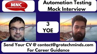 Automation Testing Mock Interview for Experienced #mockinterview #softwaretesting #jobs #selenium