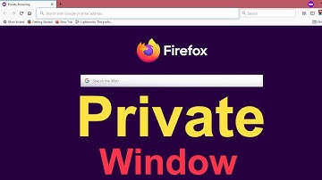 How to open private window in Firefox?