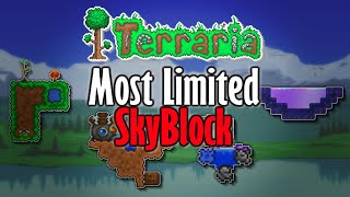 The Most Limited Terraria Sky Block Map Possible.