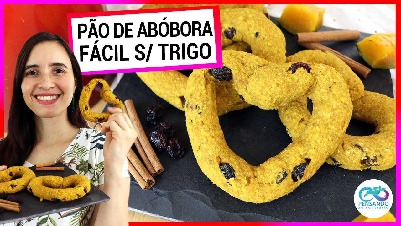 SEM FARINHA DE TRIGO, PÃO DE ABÓBORA COM PASSAS FÁCIL, VEGANO, SEM OVO E SEM FERMENTO