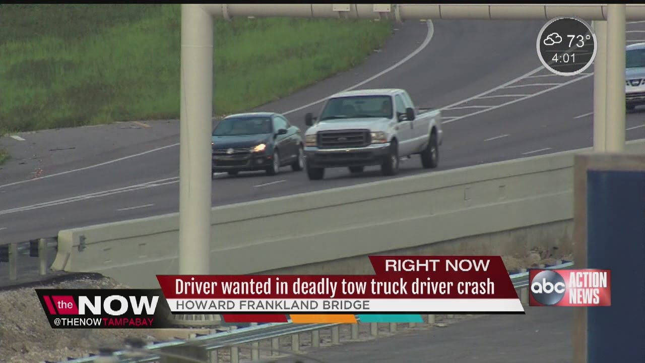 Driver wanted in deadly tow truck driver crash - YouTube