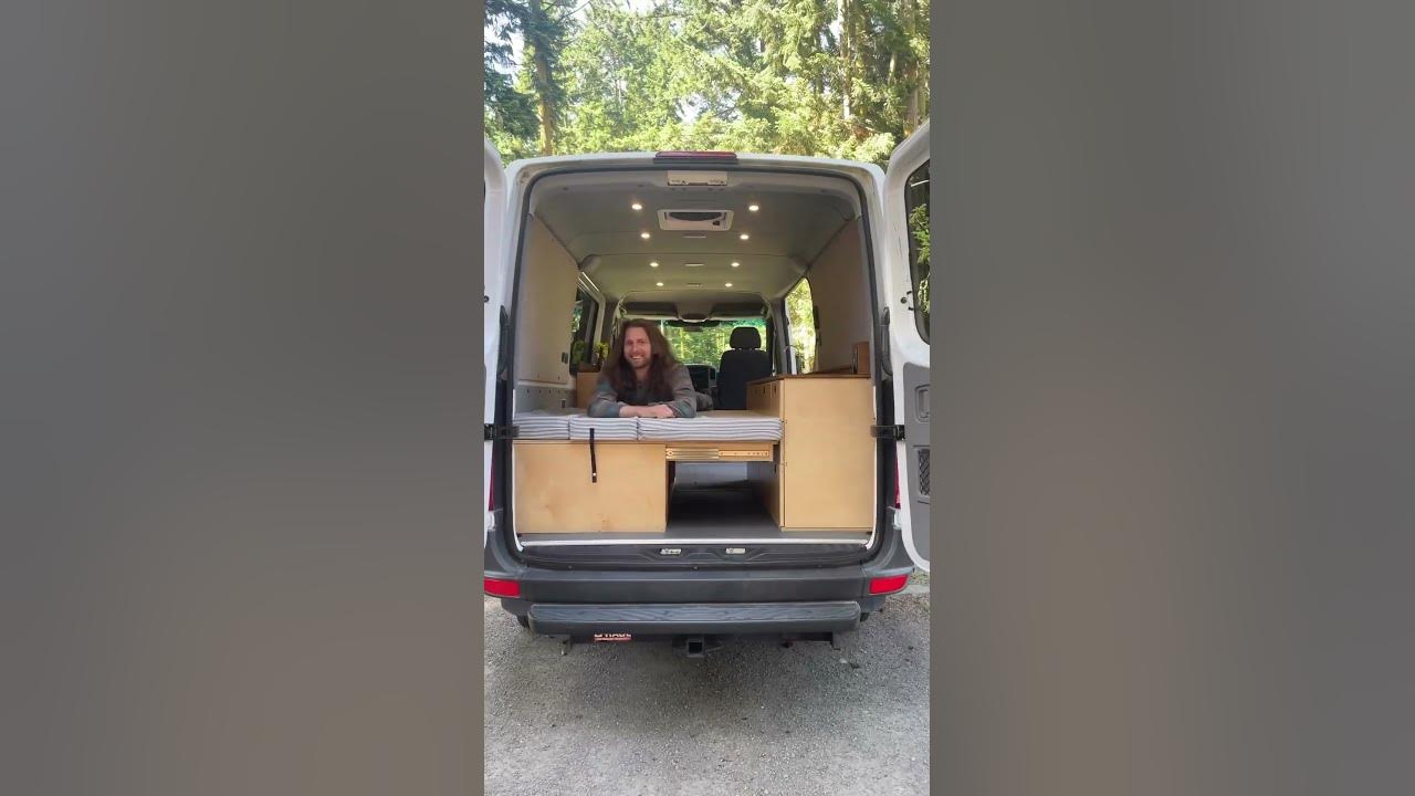 The Frontier Futon convertible couch bed for vans launches in two weeks