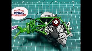 картинка: MENG: Kawasaki H2R 1/9 -Часть 2
