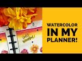 Plan With Me // Big Happy Planner // Watercolor // September 16, 2019