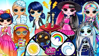 Day Girl Marinette vs Night Girl Draculaura: Who will get the Shoes? | SurprisingDolls Paper DIY